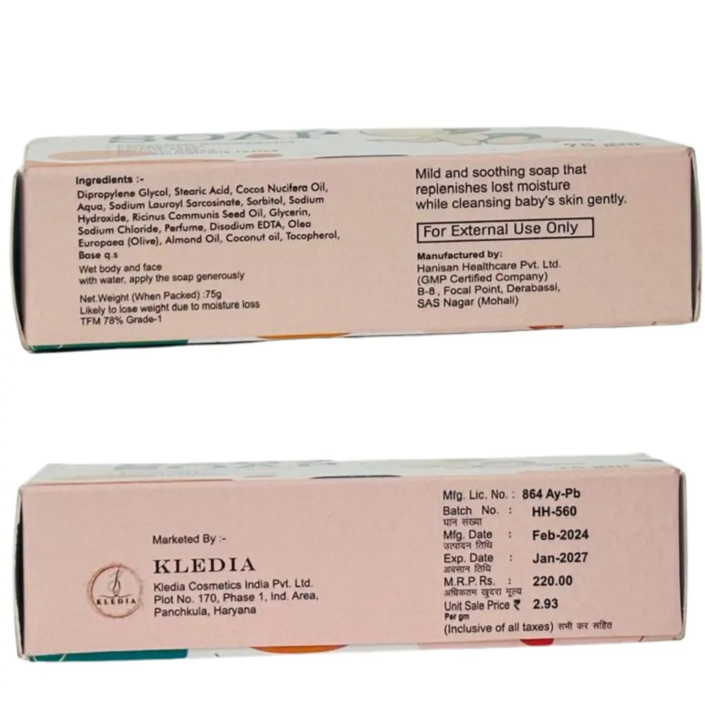 KLEDIA glycerine Baby Soap (3).webp